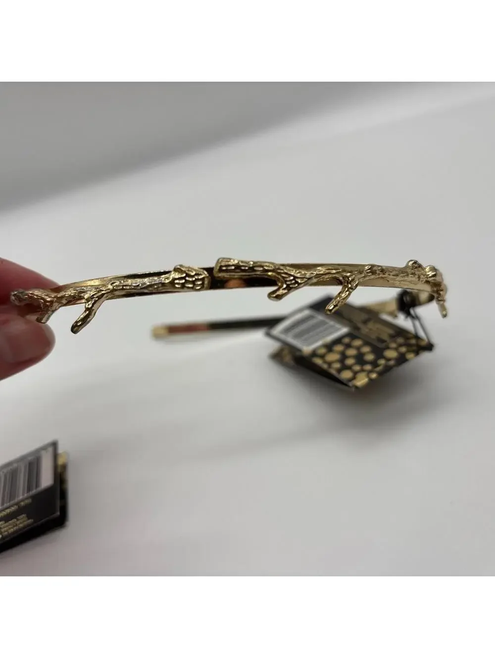La ta da Gold Metal Headband Tree Twig Boho x3 NWT
